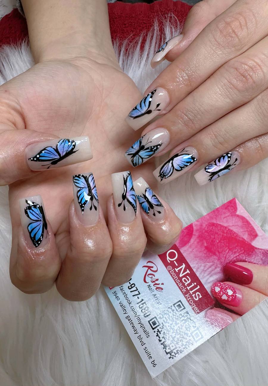 Blue Butterflies
