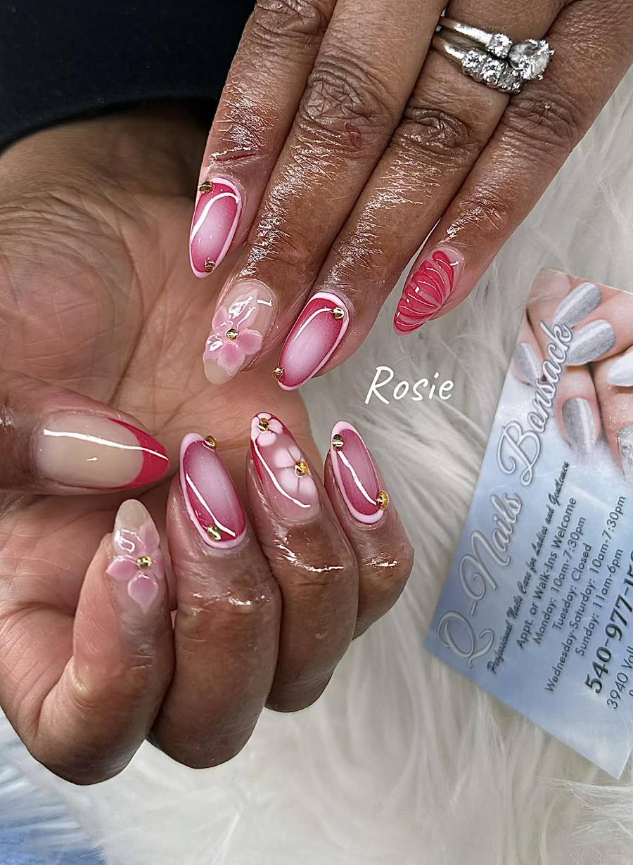 Hot Pink Swirls
